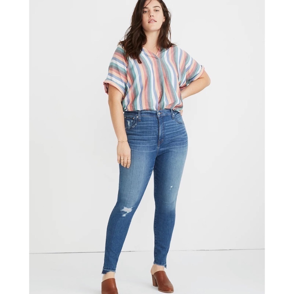 Madewell 10" High-Rise Skinny Jeans Drop Step-Hem Edition